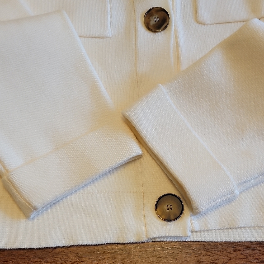 Cream Button-Up Cardigan - Picture 5 of 7